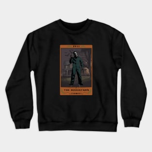 The Boogeyman Tarot Card, Halloween Horror Characters Crewneck Sweatshirt